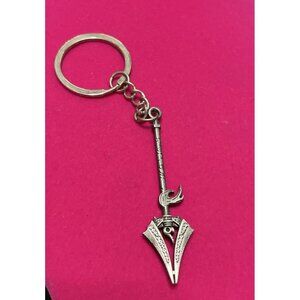 League Of Legends Xinzhao Weapon Spear O-Ring Key Chain Collectible Pewter